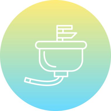 Washbasin Kalın Web Grafik Çizimi