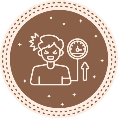 Hipertansiyon Eşsiz Düz Dijital Tasarım Nesnesi