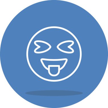 emoji simgesi, web kullanımı için basit tasarım vektör çizimi