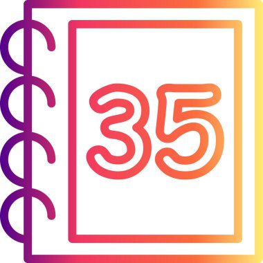 35 web simgesi vektör illüstrasyonu