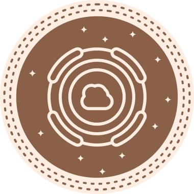 Bulut Ayrı Vibrant Dijital Grafik Özelliği