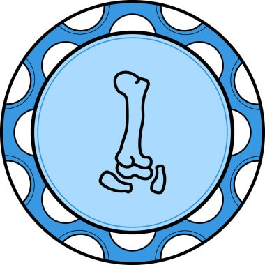 Kemik yapısı olan ayak bileği eklem uygulama simgesi