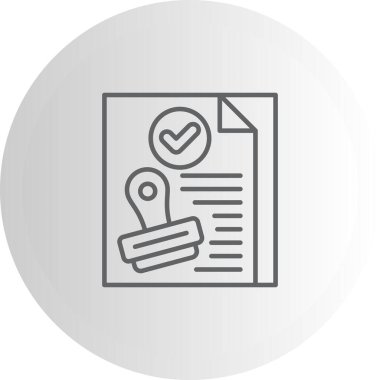 Belge Simgesi. Web Kullanımı için Basit Vektör İllüstrasyonu.