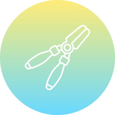 Kerpeten simgesi, vektör illüstrasyonu basit tasarım