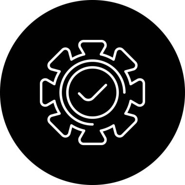 Rozet simgesi, vektör illüstrasyonu basit tasarım