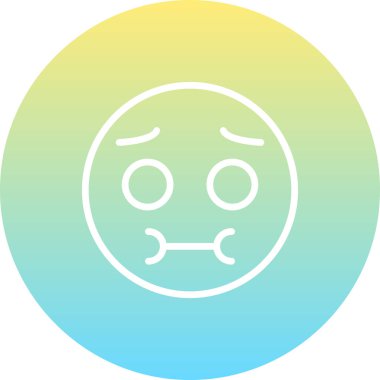 Çizgi film karalama simgesi web işareti, beyaz arkaplanda izole edilmiş emoji simgesi