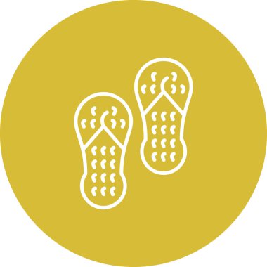 Yatak odası Terlikleri Simgesi, Basit Resim