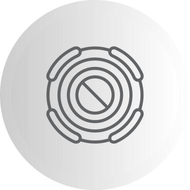 Çizgileri olan dairesel geometrik kenar