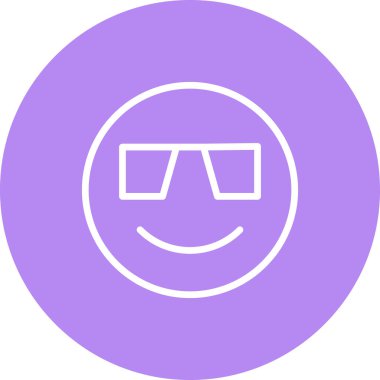 emoji simgesi, web kullanımı için basit tasarım vektör çizimi