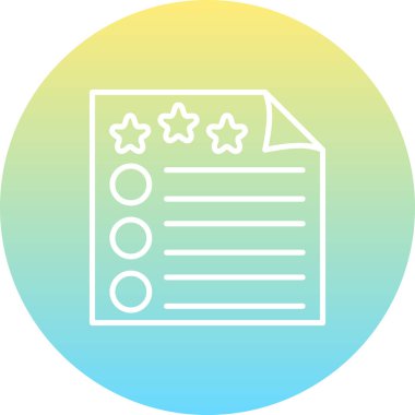 düz geribildirim simgesi vektör çizimi 