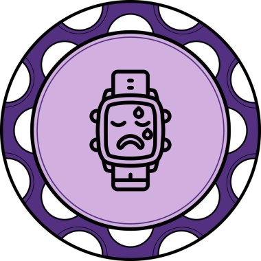 akıllı saat simgesi, vektör illüstrasyonu basit tasarım