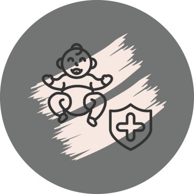 tıbbi ağ simgesi vektör illüstrasyonu