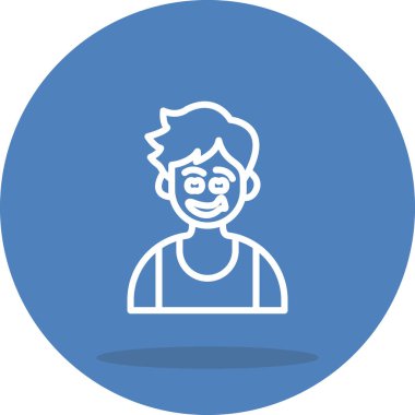 Sırıtan Çocuk Profesyonel Düz Sanat Düzenini Dengeledi