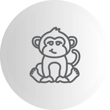 Maymun Gülüşü Profesyonel Temiz Kullanıcı Arayüzü Elemanı