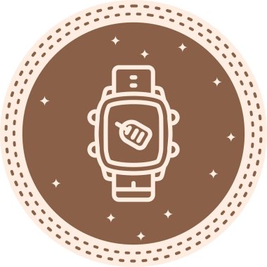 Akıllı İzleme Etiketi Profesyonel Düz Grafik Sembolü