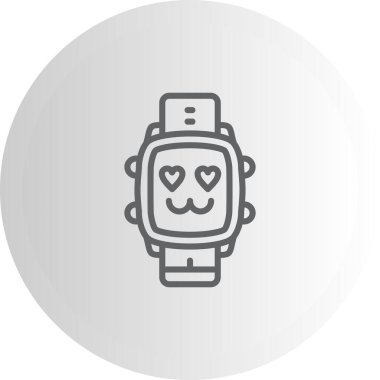 akıllı saat simgesi, vektör illüstrasyonu basit tasarım