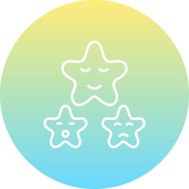 düz geribildirim simgesi vektör çizimi 