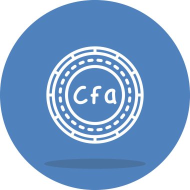 Chad Madeni Para Yüksek Kaliteli Modern Vektör Elementi