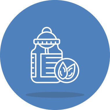 Badem yağı şişesi ikonu. Nemlendirici cilt kozmetiği