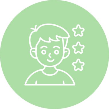 Kullanıcı İncelemesi Minimum Düz Kullanıcı Deneyimi Sembolü