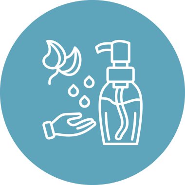 Temizleme Yağ Simgesi, Basit İllüstrasyon