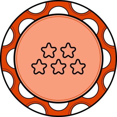 5 Yıldız Gözden Geçirme Entelektüel Özel Vektör Sanatı Nesnesi