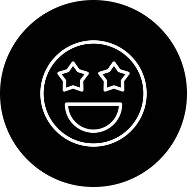 emoji simgesi, web kullanımı için basit tasarım vektör çizimi