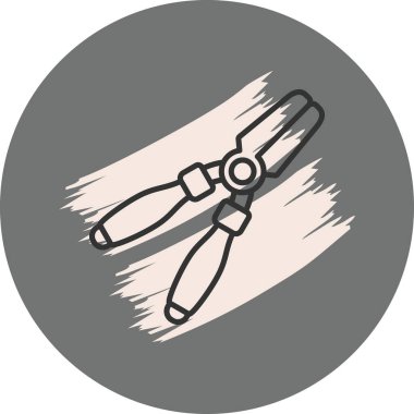 Kerpeten simgesi, vektör illüstrasyonu basit tasarım