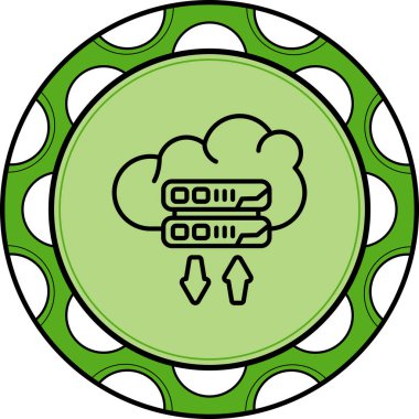 Bulut Sunucusu Zarif Çağdaş Dijital Grafik Özelliği