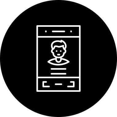 Mobil Profil Çağdaş Yenilikçi Dijital Tasarım Varlığı