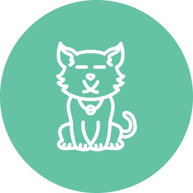 Dilsiz Kedi Dinamik Modern Yaratıcı Vektör Varlığı