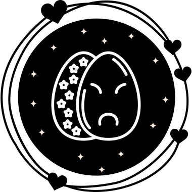 Paskalya Üzüntüsü Yumurta Sofistike Temiz Ürün Grafik Şekli