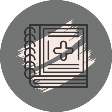 Tıbbi Kitap Zarif Modern Marka Vektörü Varlığı