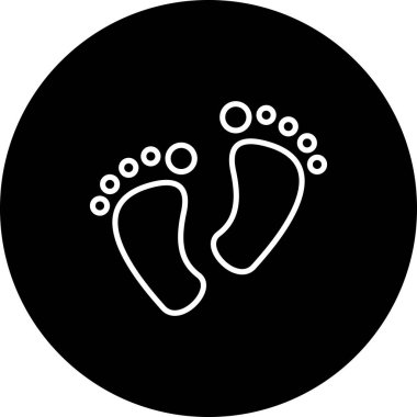 Bebek Ayak İzi Simgesi, Basit Çizim