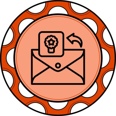 E- posta Ödülü Sofistike Temiz Ürün Grafik Şekli