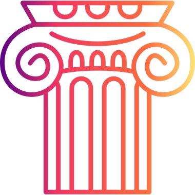 Sütun Mimari Simgesi, Basit İllüstrasyon