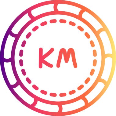 Üstü açılabilir Mark madeni para simgesi, para birimi sembolü