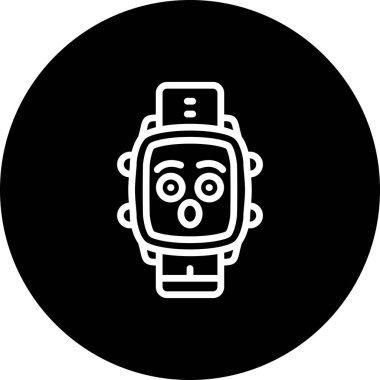 akıllı saat simgesi, vektör illüstrasyonu basit tasarım