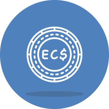 Antigua ve Barbuda Madeni Para Yaratıcı Minimum Vektör Sanatı