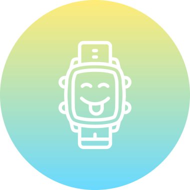 akıllı saat simgesi, vektör illüstrasyonu basit tasarım