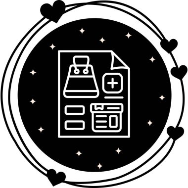 İstek Listesi web simgesi vektör illüstrasyonuna ekle