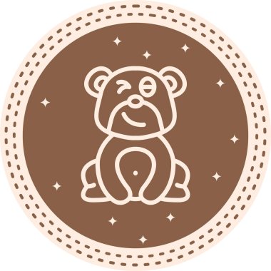 Bear Wink Parlak Modern Yaratıcı Sanat Düzeni