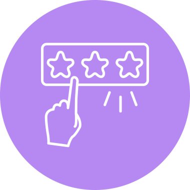 düz geribildirim simgesi vektör çizimi 