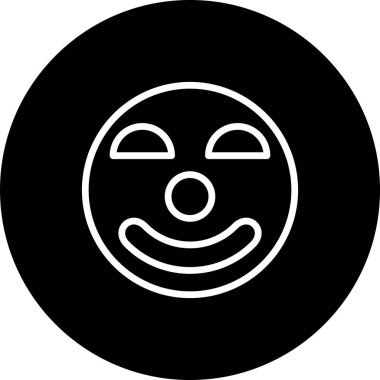 emoji simgesi, web kullanımı için basit tasarım vektör çizimi