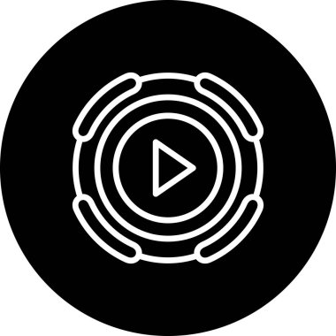 Kullanıcı arayüzü için düğmeyi oynat. Uygulama için basit simge