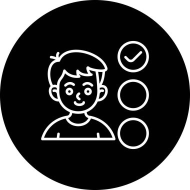 Kullanıcı Puanı simgesi. Yanında kutu simgesi olan genç bir çocuk..