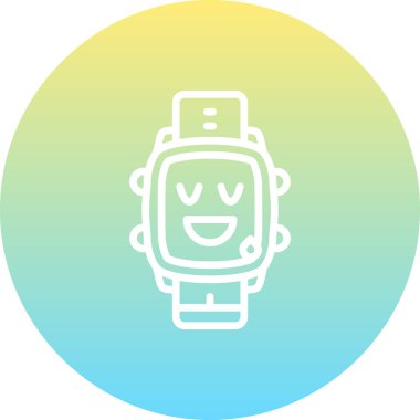 akıllı saat simgesi, vektör illüstrasyonu basit tasarım