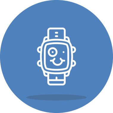 akıllı saat simgesi, vektör illüstrasyonu basit tasarım