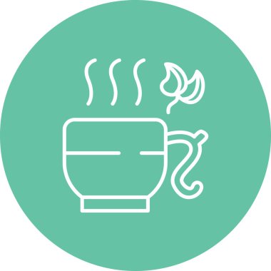 Minimalist tasvirlerde, yakınlarda taze yapraklar yüzen, sağlıklı içecek, rahatlama veya bitkisel sağlık ritüelini temsil eden organik yeşil çay tasvir edilir..