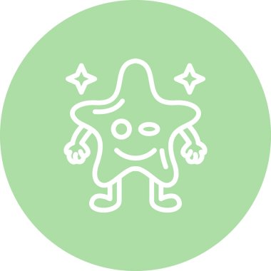 Flört Yıldızı Dengeli Özel Düz Vektör Düzeni